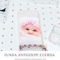 Funda con cuerda personalizada Antigolpe Antishock Esquina reforzada con cuerda.