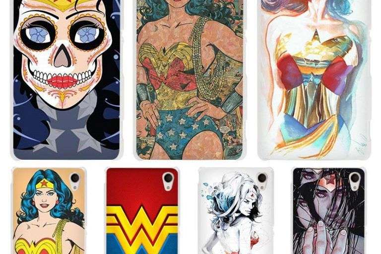 funda personalizada para Sony - mujer maravilla