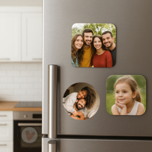 Imán Personalizado con Foto – Redondo Imán de Nevera Personalizado