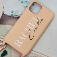 Funda Personalizada Con cuerda Silicona Case Colores. Funda con cuerda personalizada Nombre, inical, ... - Imagen 14