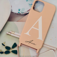 Funda Personalizada Con cuerda Silicona Case Colores. Funda con cuerda personalizada Nombre, inical, ... - Imagen 19