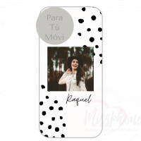 Funda Personalizada con Foto Diseño Lunares - Imagen 3