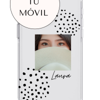 Funda Personalizada con Foto Diseño Lunares