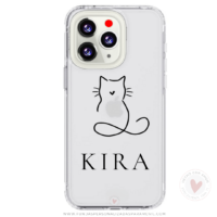 Funda Personalizada con Foto Diseño Gato y Nombre