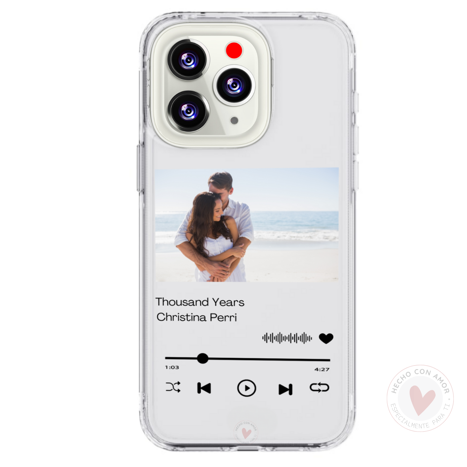 Funda Personalizada Spotify con Foto Fondo Transparente - Imagen 2