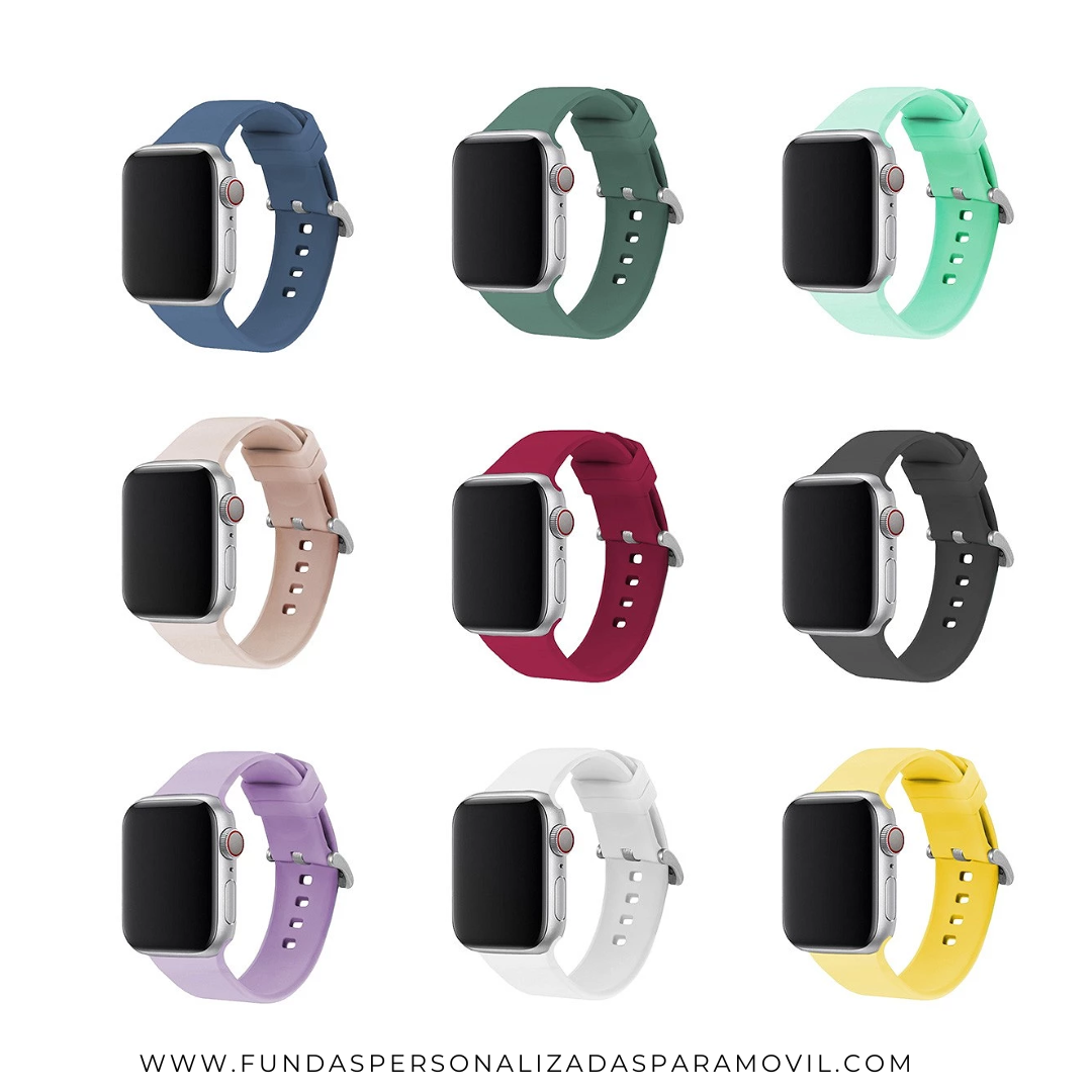 Correa Universal Watch Silicona Hebilla Colores. Recambio correa Compatible  con Amazfit Bip/GTS/Bip Lite/Huawei/Samsung/ - Fundas personalizas para  Móvil