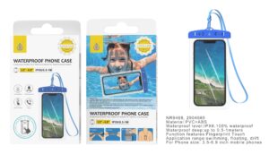 Funda Agua  impermeable para Móvil IPX6 Profundidad 0.5-1M, NR9468 Azul