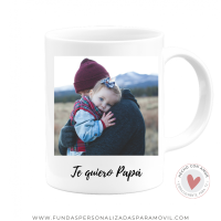 Taza Personalizada con Foto Diseño Papá- Te Quiero Papá /Tío /Abuelo/Amigo ... - Imagen 2