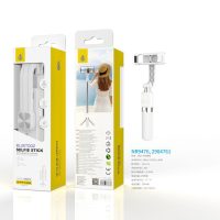 Palo Selfie NR9476 BL Palo Selfie con Tripode flexible 360°, Bluetooth Incluye mando, Para movil 4-7 Pulgadas, Bateria 120mAh, 16-73.5CM, Blanco