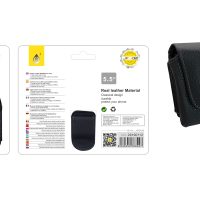 Funda de Cinturón para Móvil Universal Polipiel Tamaño 5.5 Pulgadas Negro