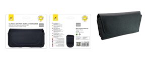 Funda de Cinturón para Móvil Universal Polipiel Tamaño 5.5 Pulgadas Negro