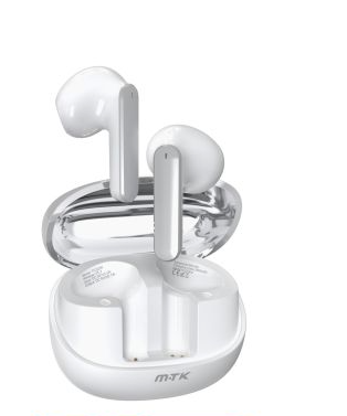 Auriculares Bluetooth Inalámbricos estilo Airpods NC3265 BL Auriculares  Bluetooth TWS Bastian Bateria lition(25mAh*2) con estuche cargable(180mAh),  Soporta Carga Inalambrica, Blanco - Fundas personalizas para Móvil