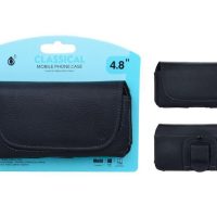 Funda de Cinturón para Móvil Universal Polipiel Tamaño 5 Pulgadas Negro