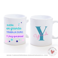 Taza Personalizada con Foto Diseño Sueña en Grande - Imagen 3