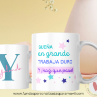 Taza Personalizada con Foto Diseño Sueña en Grande