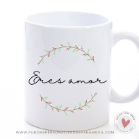Taza Personalizada con Foto Diseño Eres Amor - Imagen 6