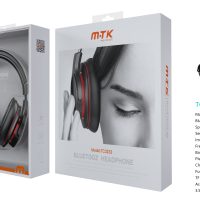 Auriculares Cascos Bluetooth Inalámbricos TC3233  Luxury Auricular Bluetooth 5.3, Soporta Mano libre/FM/TF(Sin limitacion de Memoria)/Entrada de Audio, Bateria 300mAh, Marron+Negro - Imagen 2