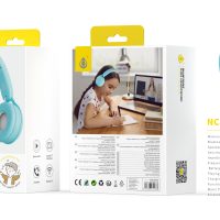 Auriculares Cascos Bluetooth Inalámbricos NC3267 AZ Auriculares Casco Bluetooth 5.0 Para Ninos con microfono y Botones Multifunciones, Soporta Tarjeta TF(64G), Bateria 200mAh, Azul - Imagen 2