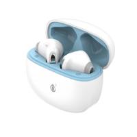 Auriculares Bluetooth Inalambricos estilo Airpods NC3271 Auriculares TWS Bluetooth 5.3, Bateria (25mAh*2)Con Estuche Recargable 230mAh, Blanco+Azul