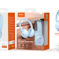 Auriculares Cascos Bluetooth Inalámbricos TC3248 AZ Auriculares Casco Bluetooth 5.3 Plegable con microfono y Botones Multifunciones, Soporta Aux/Tarjeta TF(32G), Bateria 200mAh, Azul - Imagen 2