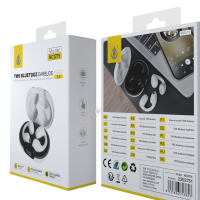 Auriculares Bluetooth Inalambricos estilo Airpods NC3275 BL Auriculares Cool TWS Bluetooth 5.3, Bateria Earbuds 30mAh*2 + Estuche 200mAh, con pantalla digital, 4h de uso, Blanco - Imagen 2