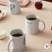 Taza Personalizada con Frase Significado de Nombre e Inicial - Imagen 5