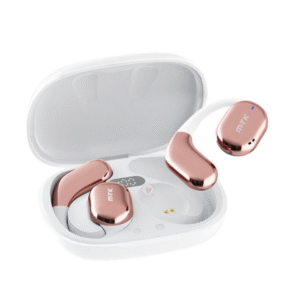 Auriculares Bluetooth Inalambricos estilo Airpods TC3253 BL+RS Auriculares Boxer TWS BTS V5.3, Bateria Earbuds 50mAh*2 + Estuche 300mAh, con pantalla digital, 8h de uso, Blanco+Rosa Gold