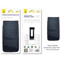 Funda Universal Cinturón J4442 NE Funda de cinturon vertical para Smartphone con Tela Oxford, Para movil hasta 6.8 pulgadas, Negro