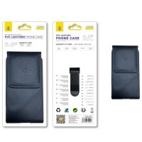 Funda Universal Cinturón J4444 NE Funda de cinturon magnetico vertical para Smartphone con cuero PVC, Para movil hasta 6.8 pulgadas, Negro - Imagen 2