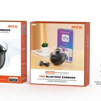 Auriculares Bluetooth Inalambricos estilo Airpods TC3251 NE Auriculares TWS Bluetooth 5.3, Bateria (25mAh*2)Con Estuche Recargable 300mAh, Negro - Imagen 4