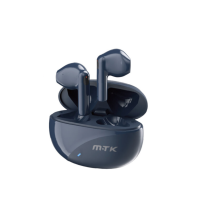 Auriculares Bluetooth Inalambricos estilo Airpods TC3252,AM Auriculares TWS Muffin Bluetooth 5.3, Batería (30mAh*2) con Estuche Recargable 300mAh, Azul Marino