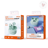 Auriculares Bluetooth Inalambricos estilo Airpods TC3252, VE Auriculares TWS Muffin Bluetooth 5.3, Batería (30mAh*2) con Estuche Recargable 300mAh, Verde - Imagen 3