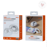 Auriculares Bluetooth Inalambricos estilo Airpods TC3249 BL Auriculares TWS Big G Bluetooth 5.3, estilo Deportivo, Batería (30mAh*2) con Estuche Recargable 200mAh con Pantalla digital, Blanco - Imagen 2