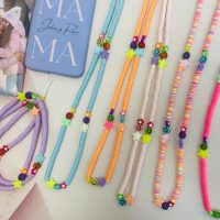 Cuerda Universal para Funda Móvil NR9540 45 cm Cuentas de Colores y Estrellas - Imagen 2