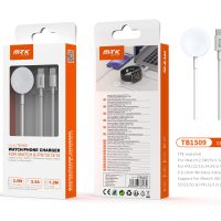 Cargador de Reloj Inteligente  TB1509 BL  Cable de Type-C con Cargador Magnetico 2 en 1 para I-Watch S1-S9, 2,5W+Cable Iphone 5-14 2.4A, Cable 1.2M, Blanco - Imagen 2