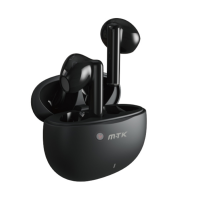 Auriculares Bluetooth Inalambricos estilo Airpods TC3257 NE Auriculares TWS Bluetooth 5.3, Bateria (30mAh*2）Con Estuche Recargable 300mAh, Negro