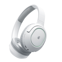 Auriculares Cascos Bluetooth Inalámbricos NC3285 BL Auriculares Casco plegable con luz Led Bluetooth 5.3, Soporta AUX 3.5mm/TF 32G (Max)Bateria 300mAh, Blanco
