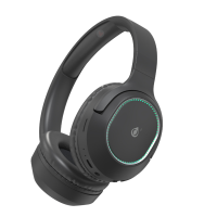 Auriculares Cascos Bluetooth Inalámbricos NC3285 NE Auriculares Casco plegable con luz Led Bluetooth 5.3, Soporta AUX 3.5mm/TF 32G (Max)Bateria 300mAh, Negro
