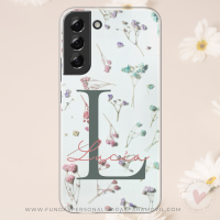 Funda Personalizada Diseño Flores con Nombre - Imagen 4