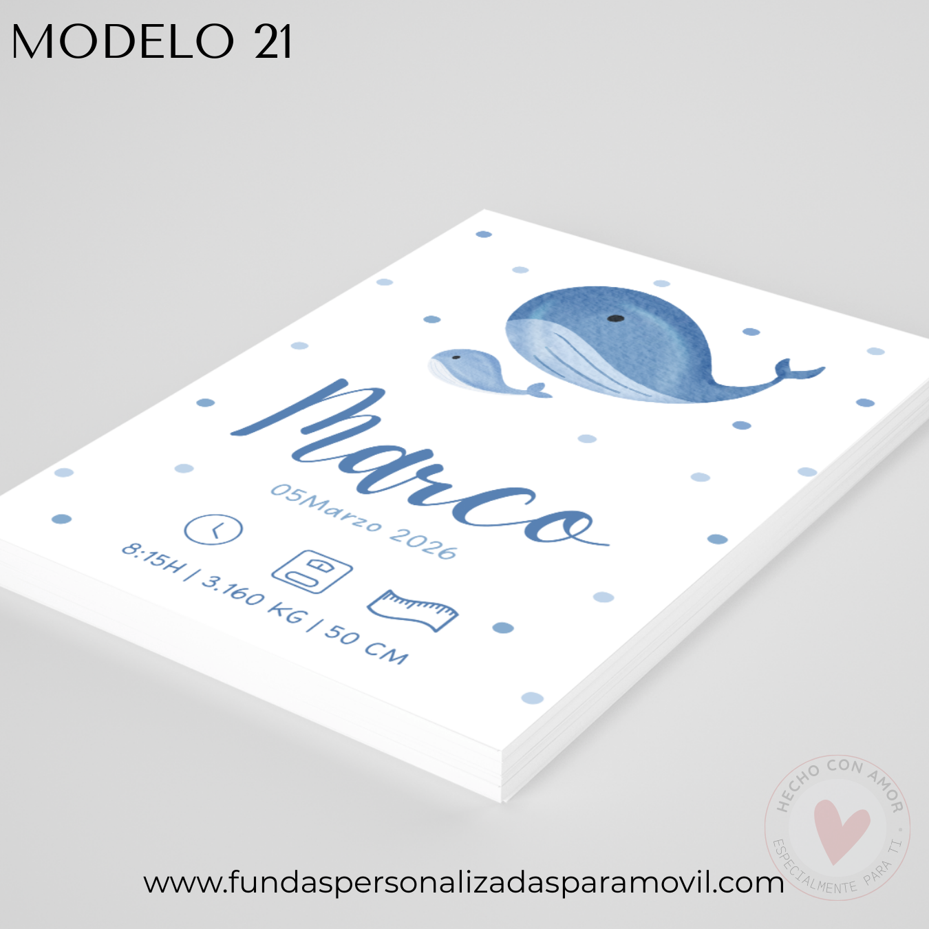 Lienzo Natalicio Personalizado con foto 23*30 cm Acabado Tela - Imagen 16