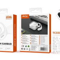 Auriculares Bluetooth Inalambricos estilo Airpods TC3312 BL Auriculares Bluetooth 5.3 Smart Touch, Bateria 110mAh, Blanco - Imagen 2