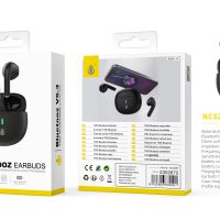 Auriculares Bluetooth Inalambricos estilo Airpods NC3287 NE Auriculares TWS Bluetooth 5.3, Bateria (30mAh*2)Con Estuche Recargable 300mAh, Negro - Imagen 2
