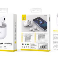 Auriculares Bluetooth Inalambricos estilo Airpods NC3288 BL Auriculares TWS Bluetooth 5.3, Bateria (30mAh*2)Con Estuche Recargable 200mAh, Blanco - Imagen 2