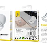 Auriculares Bluetooth Inalambricos estilo Airpods NC3290 BL Auriculares TWS Bluetooth 5.3, Bateria (30mAh*2) Con Estuche Recargable 230mAh, Blanco - Imagen 3