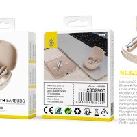 Auriculares Bluetooth Inalambricos estilo Airpods NC3290 BL+OR Auriculares TWS Bluetooth 5.3, Bateria (30mAh*2) Con Estuche Recargable 230mAh, Blanco+Oro - Imagen 3