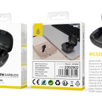 Auriculares Bluetooth Inalambricos estilo Airpods NC3290 NE Auriculares TWS Bluetooth 5.3, Bateria (30mAh*2) Con Estuche Recargable 230mAh, Negro - Imagen 3