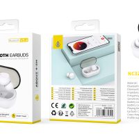 Auriculares Bluetooth Inalambricos estilo Airpods NC3292 BL Auriculares TWS Bluetooth 5.4, Bateria (25mAh*2)Con Estuche Recargable 200mAh, Blanco - Imagen 2