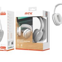 Auriculares Cascos Bluetooth Inalámbricos TC3320 Luxury BL+GR Auricular Bluetooth 5.3, 30 hora reproduccion, Soporta llamadas, Bateria 300mAh, Blanco+Gris - Imagen 2