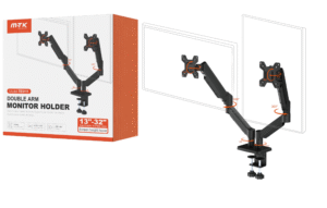 Soporte Universal TE5111 NE Soporte duo universal para monitor 13-32 pulgadas, Peso maxima 9KG*2, Negro