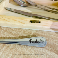 Caja Madera de Cubiertos Personalizada Comunión - Imagen 11